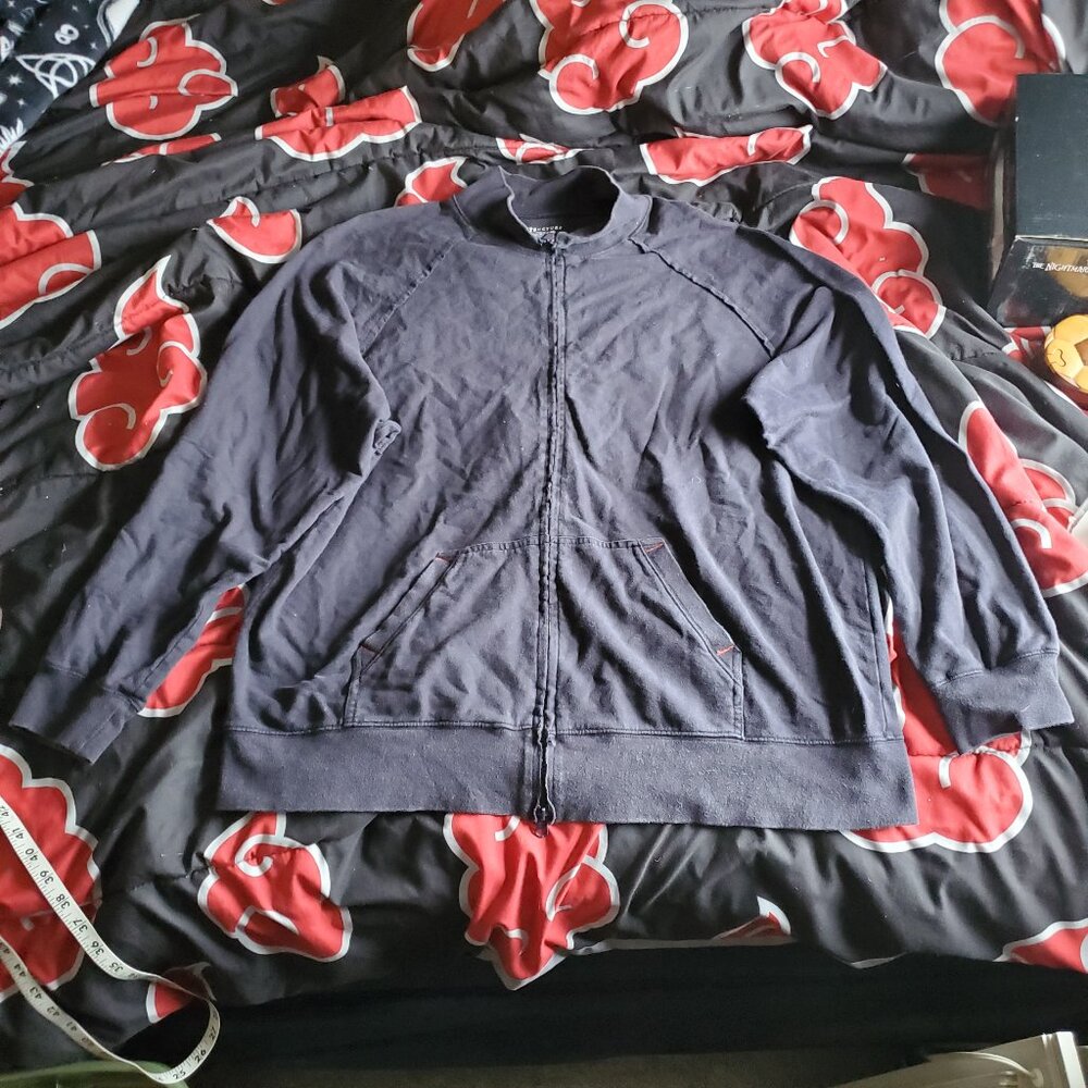 Structure Men's Black Zip Up Track Jacket, Size XL (44-46), Fair